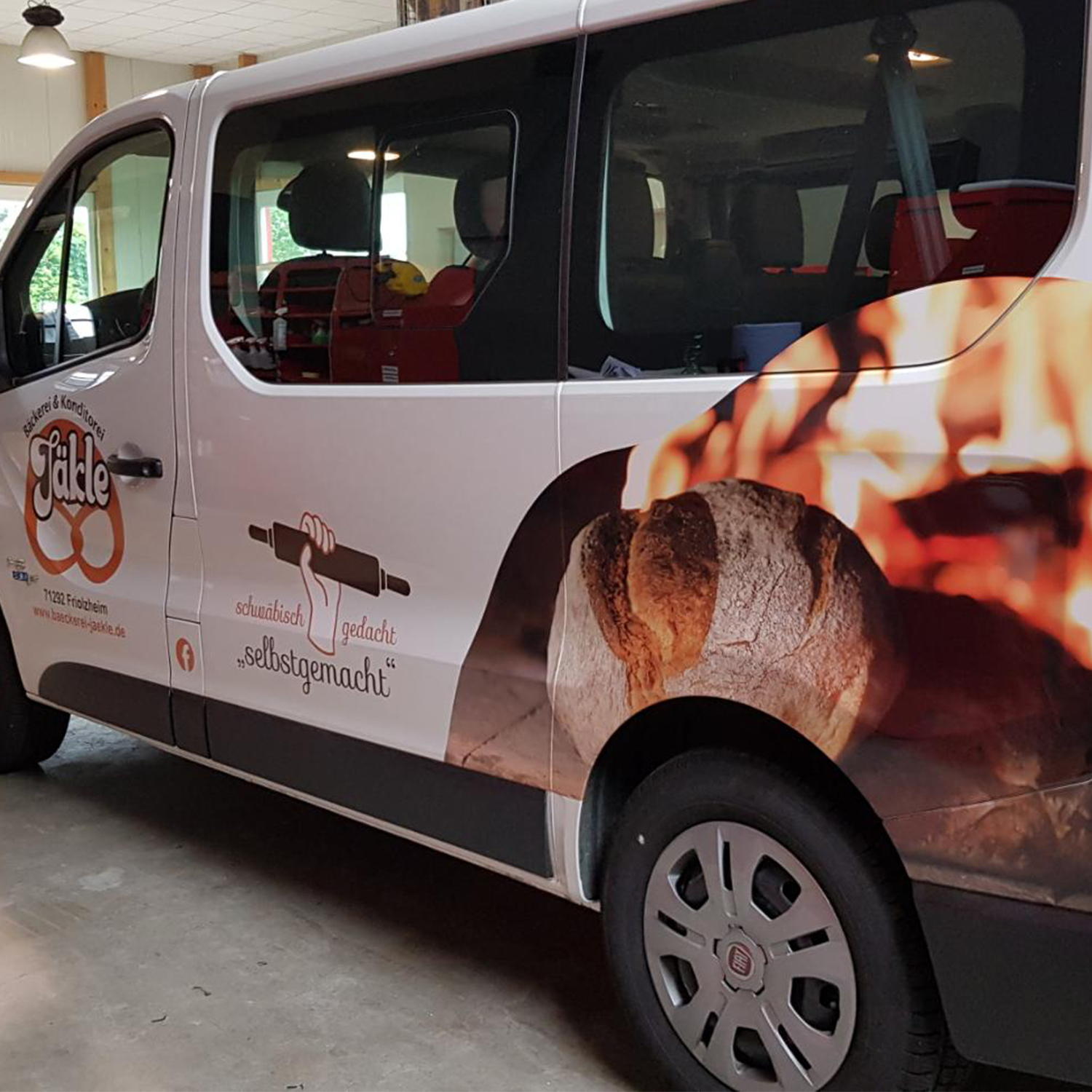 Bäckerei Jäkle KFZ Beschriftung