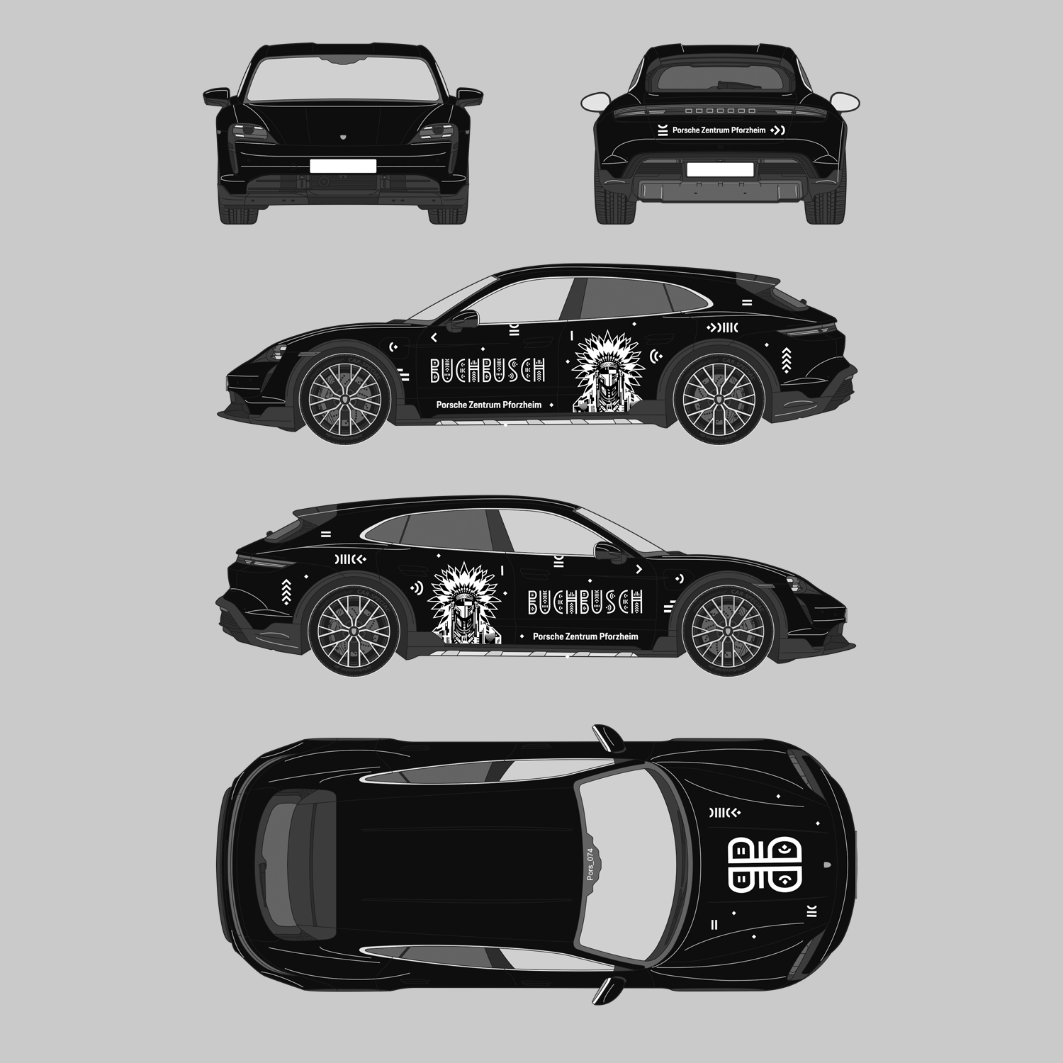 Buchbusch-Festival KFZ Beschriftung