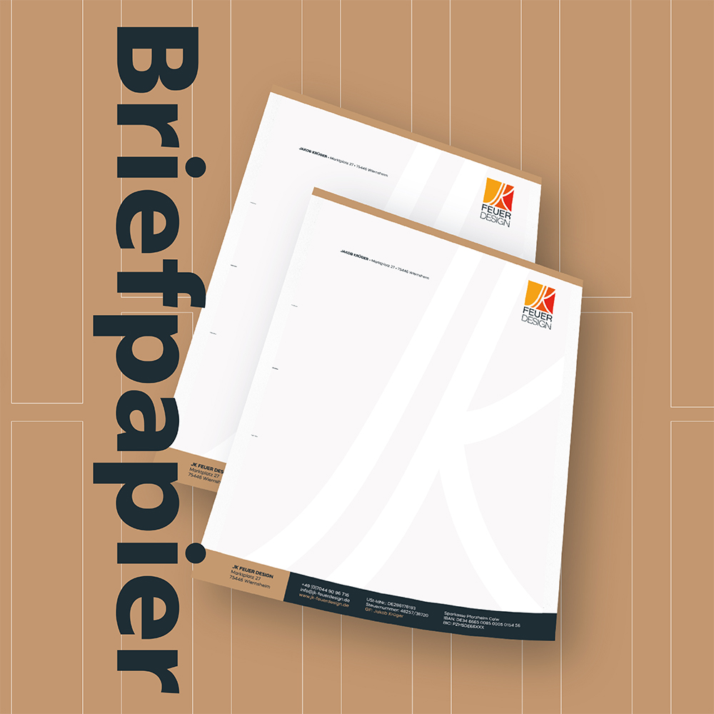 jk Feuerdesign Briefpapier