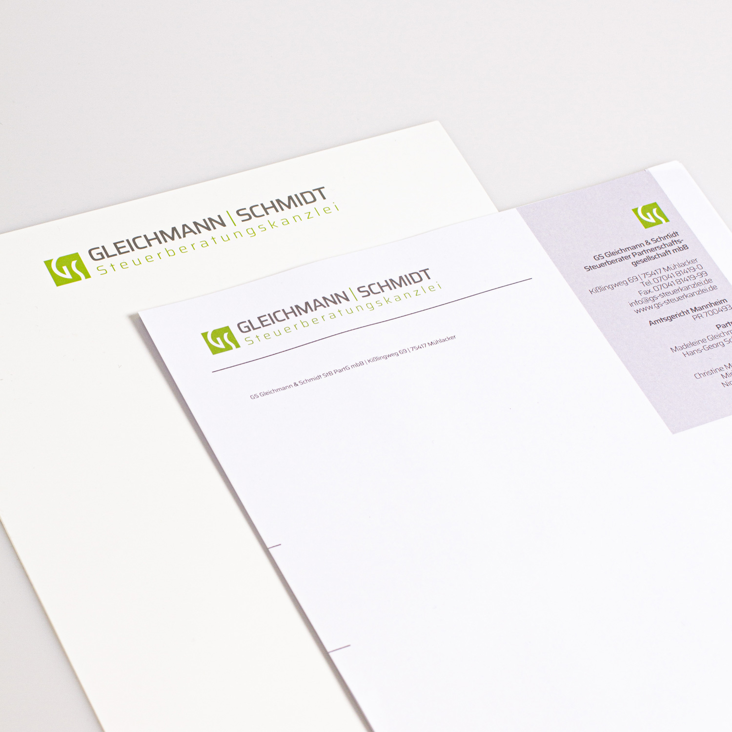 Gleichmann & Partner Briefpapier