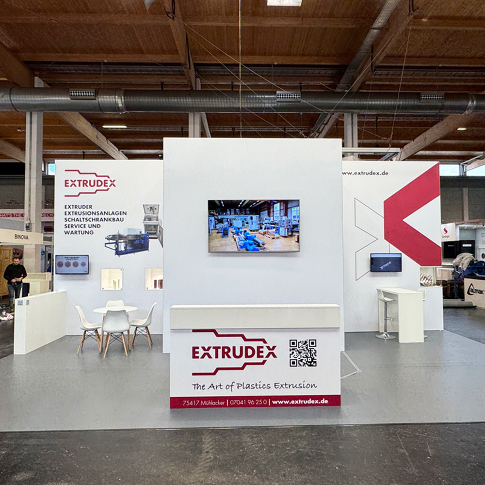 Extrudex Messestand nach Maß 2024