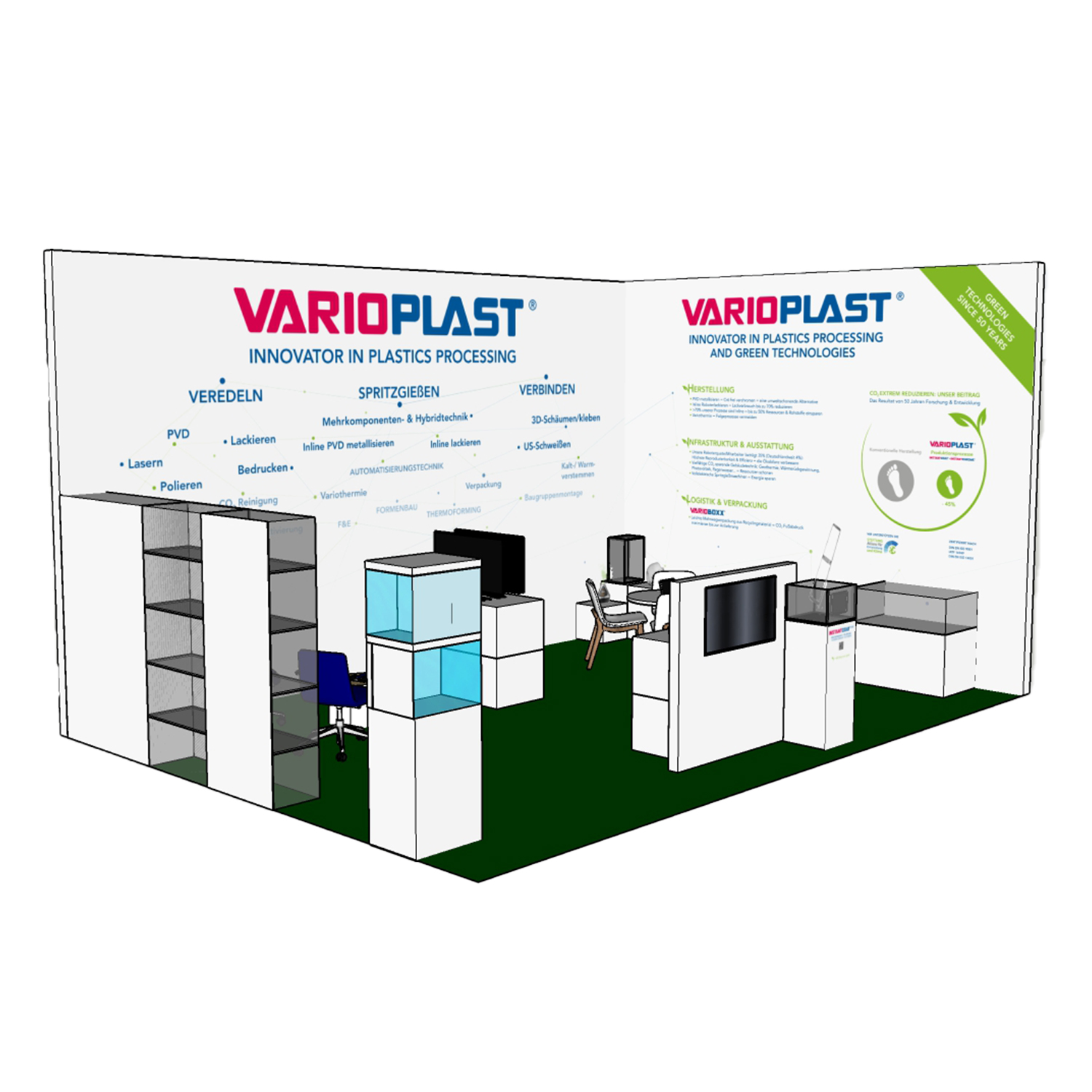 Varioplast Innovator in Plastics Processing Messestand nach Maß