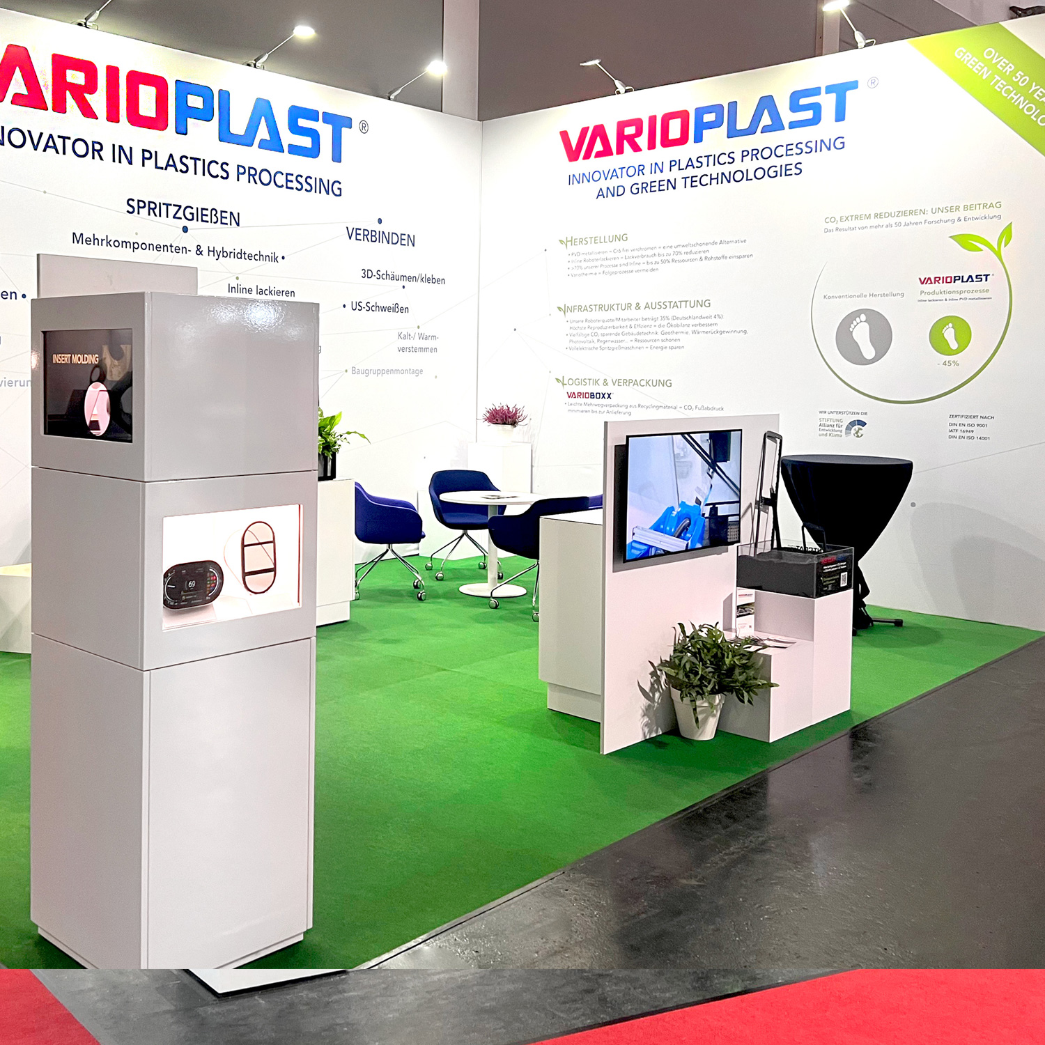 Varioplast Innovator in Plastics Processing Messestand nach Maß