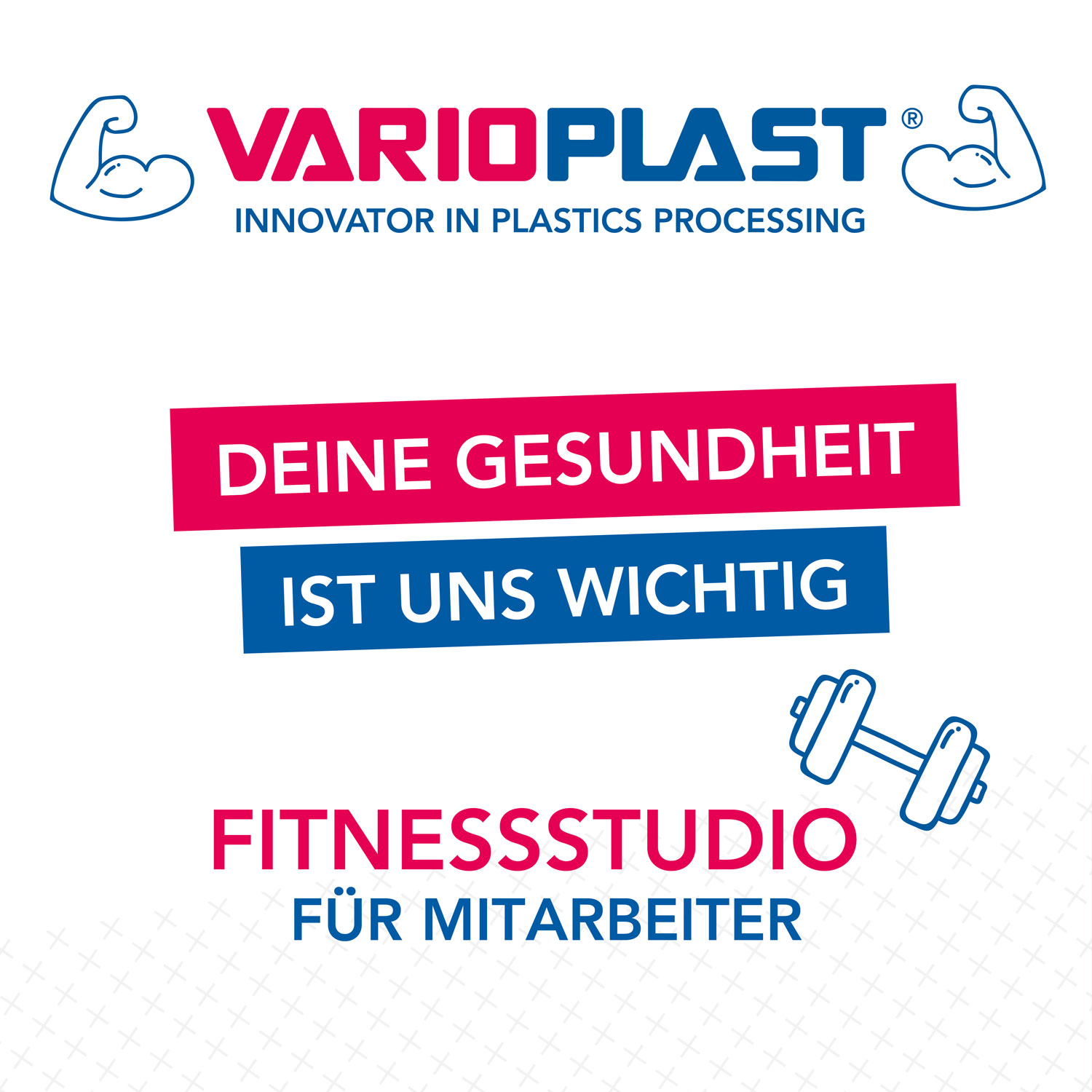 Varioplast Social Media Instagram Post (Fitnessstudio für Mitarbeiter)