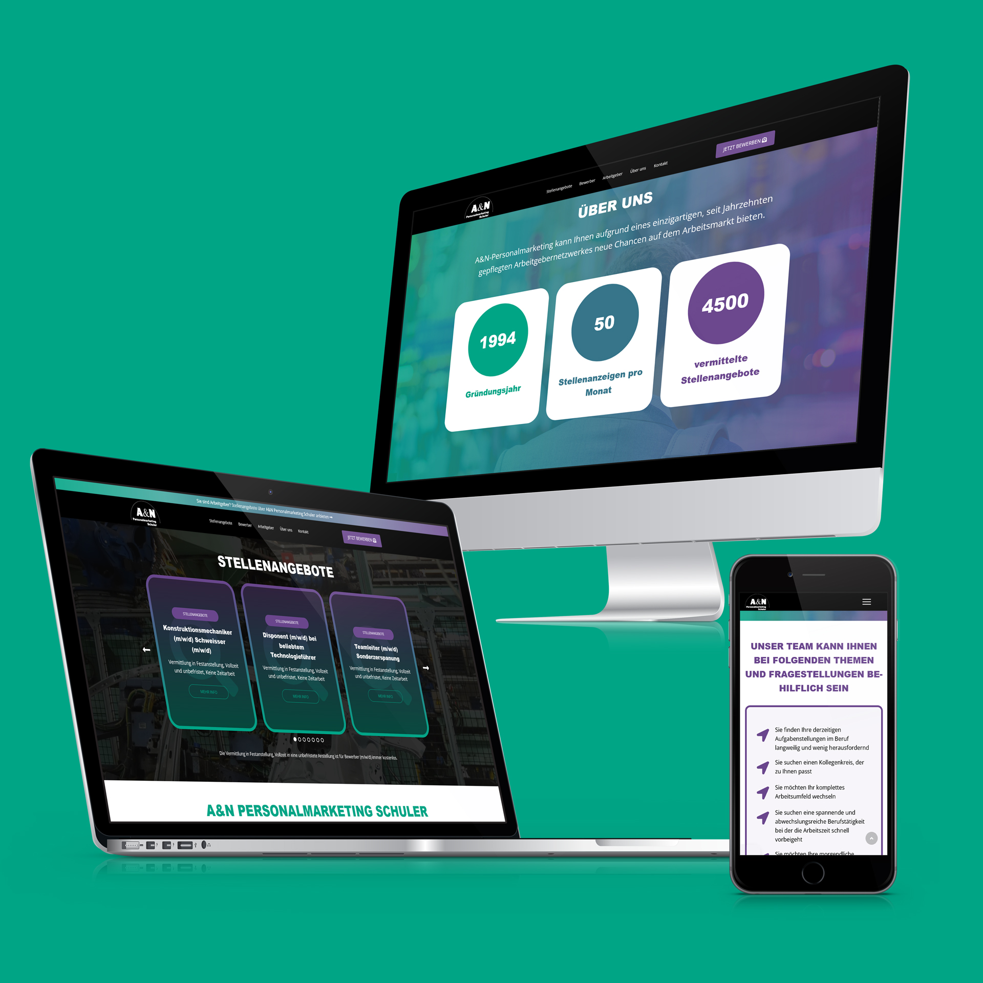 A&N Personalmarketing Schuler Website