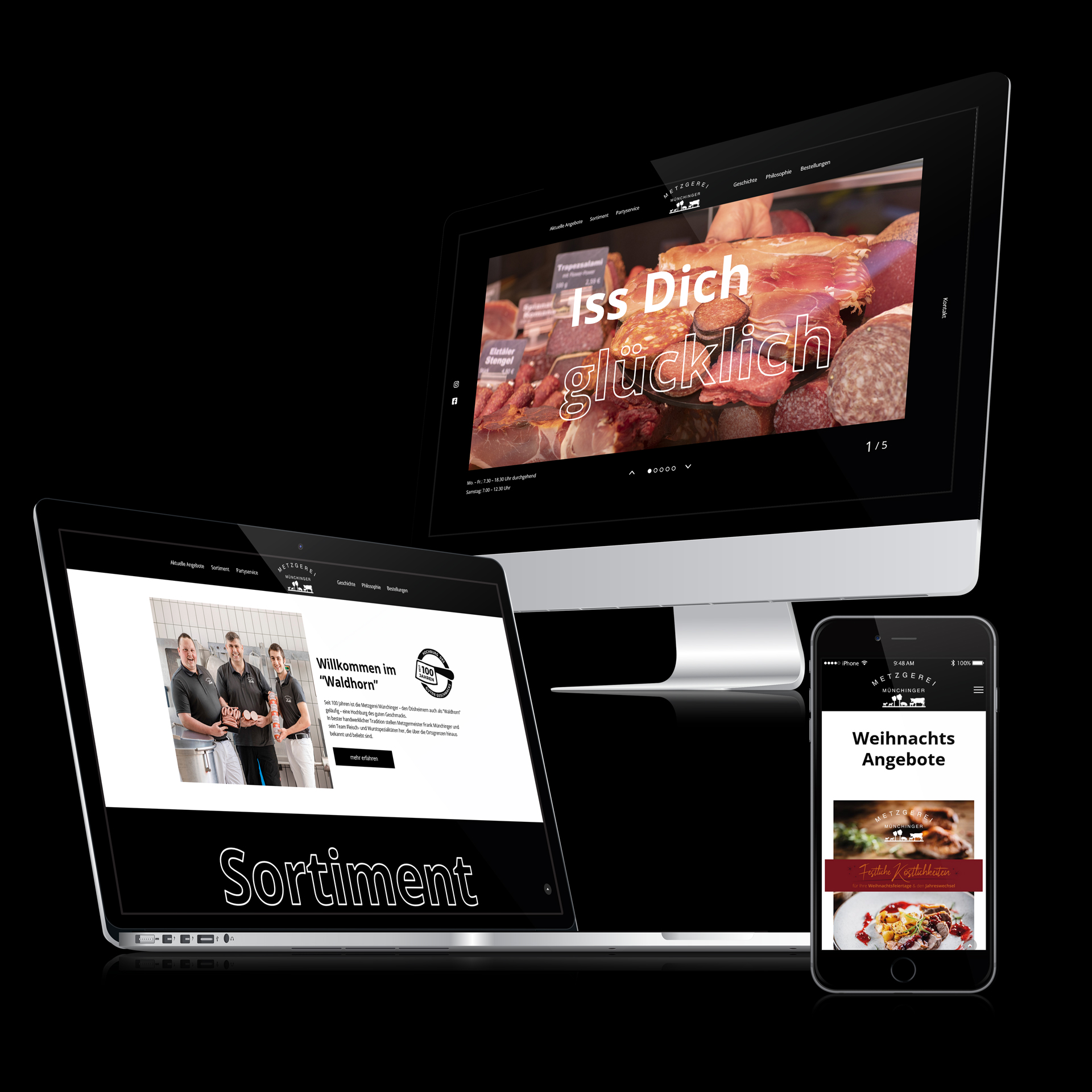Metzgerei Münchinger Website