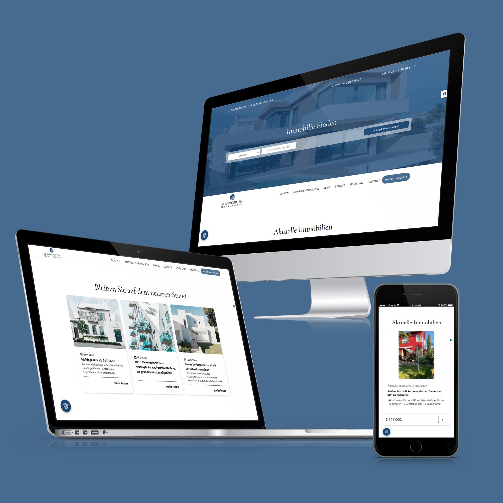 SE Immobilien Management Website