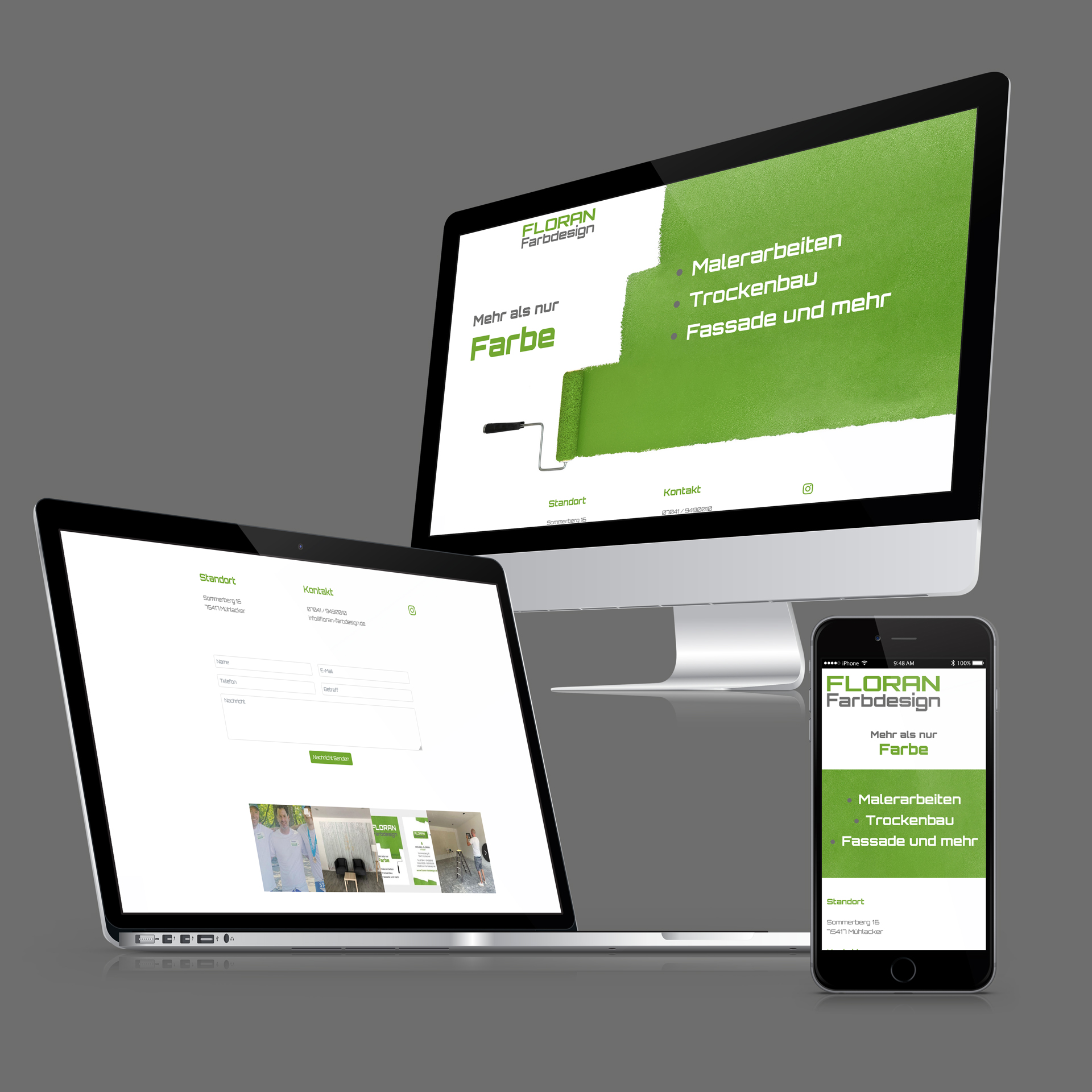 Floran Farbdesign Website