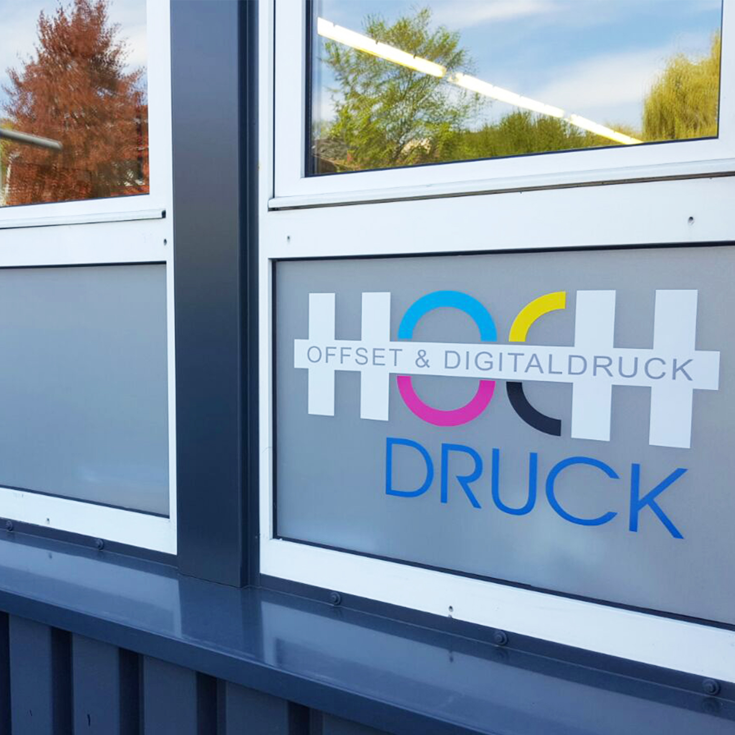 Hoch Druck Glasdekorfolie Schaufensterbeschriftung