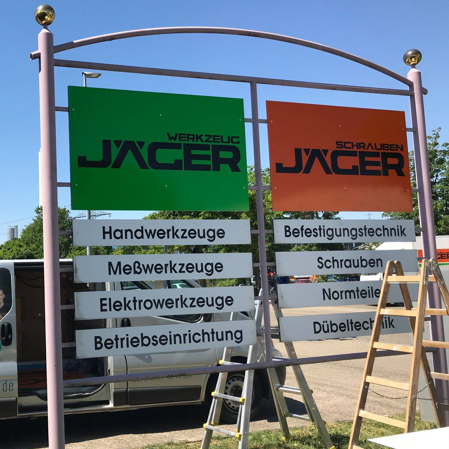 Jäger Werkzeug – Schrauben Schilder