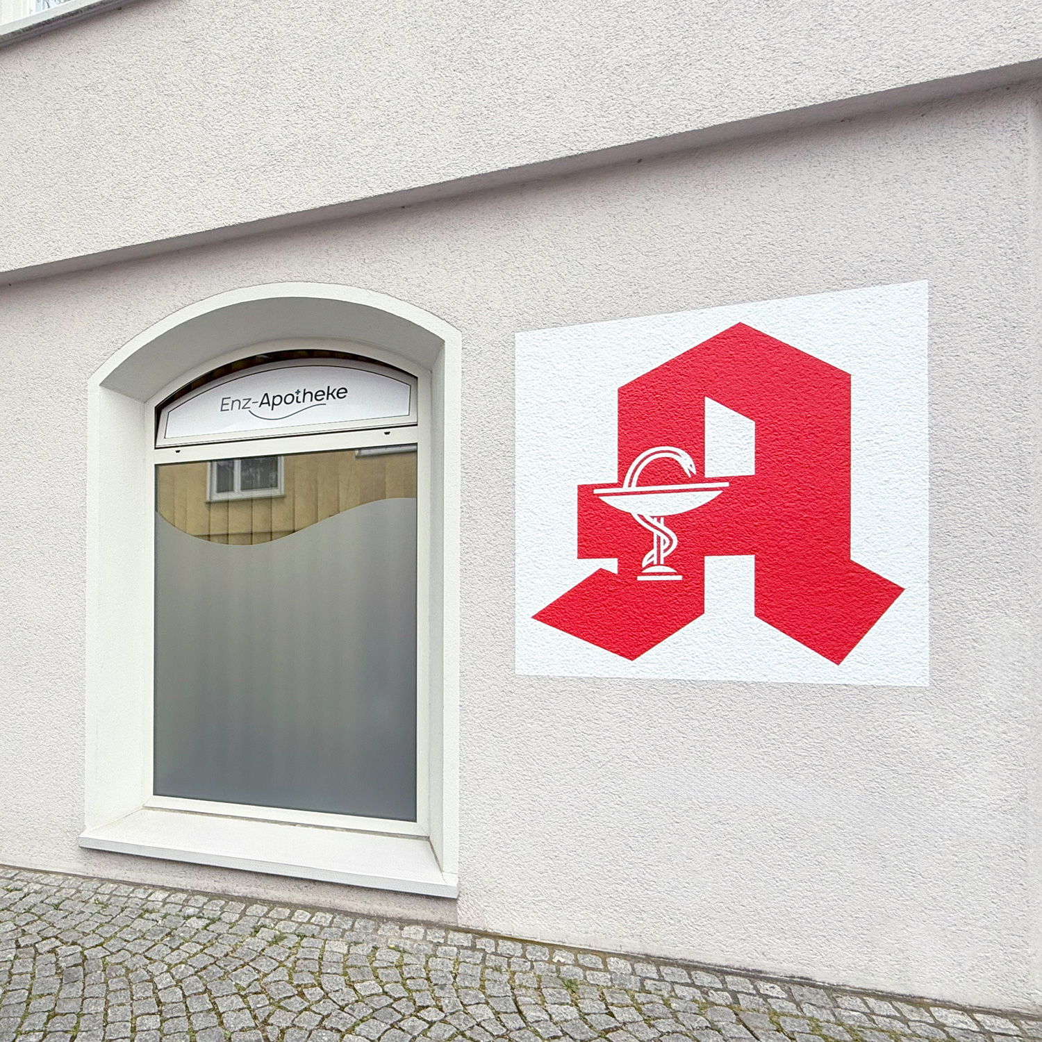 Enz Apotheke Wandfolie